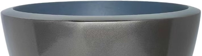 Pot Mia | Smoke Grijs - Rond - Laag - D40 H25