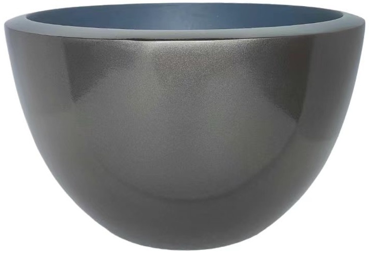 Pot Mia | Smoke Grijs - Rond - Laag - D40 H25