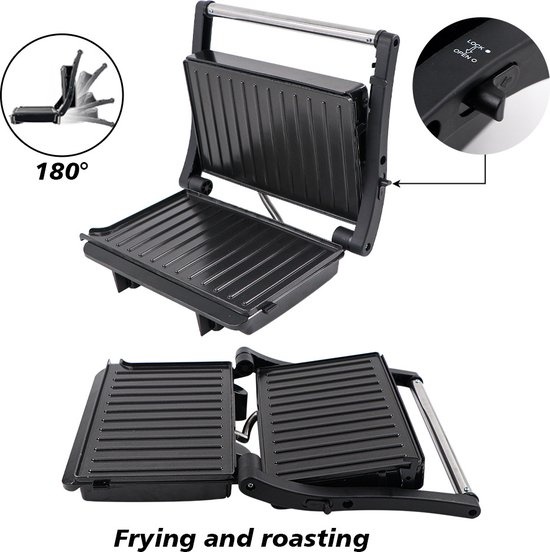 Cheffinger Tosti Apparaat | Zwart