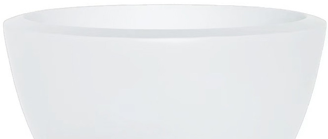 Pot Mia | Mat Wit - Rond - Laag - D40 H25