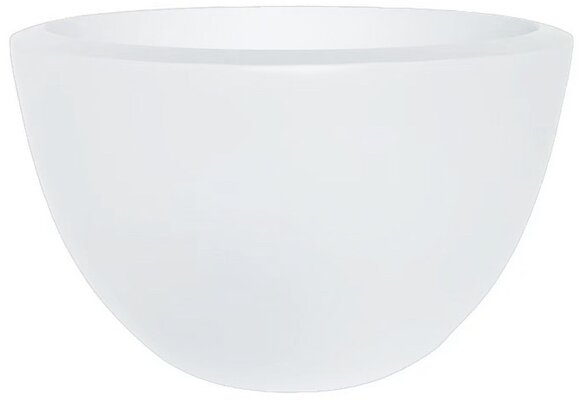 Pot Mia | Mat Wit - Rond - Laag - D40 H25