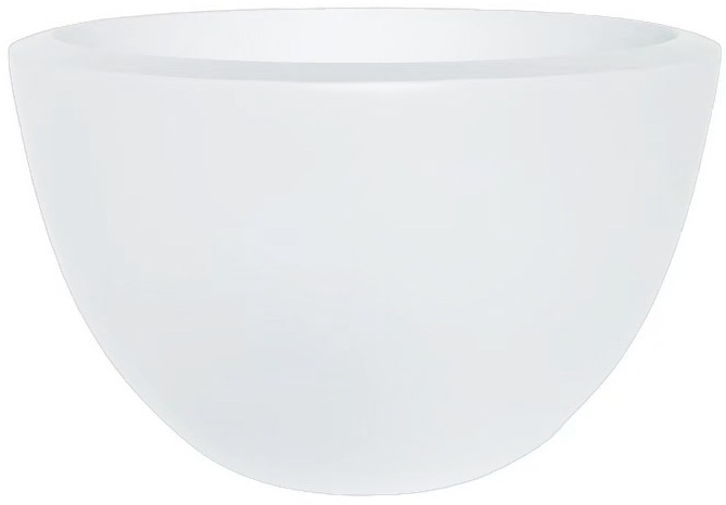 Pot Mia | Mat Wit - Rond - Laag - D40 H25