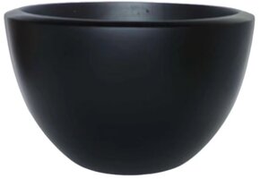 Pot Mia | Mat Zwart - Rond - Laag - D40 H25