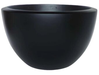 Pot Mia | Mat Zwart - Rond - Laag - D40 H25