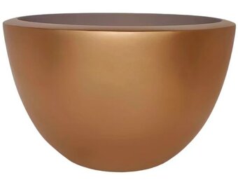 Pot Mia | Mat Goud - Rond - Laag - D40 H25