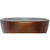 Pot Mia | Mat Koper - Rond - Laag - D40 H25 cm