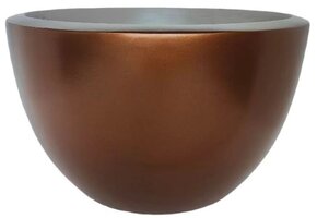 Pot Mia | Mat Koper - Rond - Laag - D40 H25