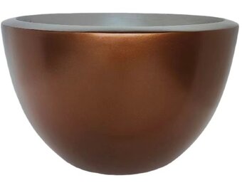 Pot Mia | Mat Koper - Rond - Laag - D40 H25