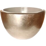 Pot Mia | Koper Bladzilver - Rond - Laag - D40 H25