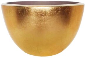 Pot Mia | Goud Bladzilver - Rond - Laag - D40 H25