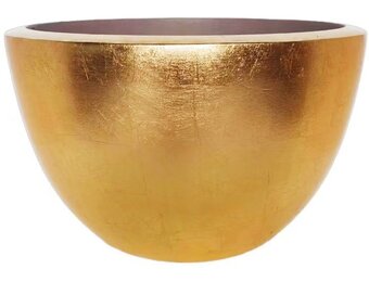 Pot Mia | Goud Bladzilver - Rond - Laag - D40 H25