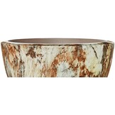 Pot Mia | Bruin Marmer - Rond - Laag - D40 H25 cm