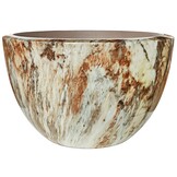 Pot Mia | Bruin Marmer - Rond - Laag - D40 H25 cm