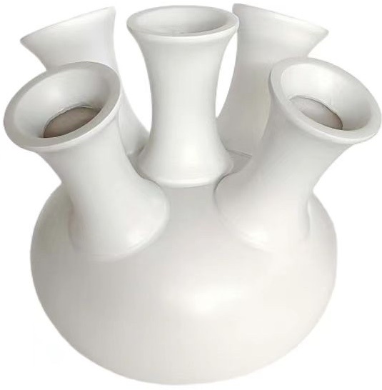 Toetervaas | Mat Wit - D22 H24