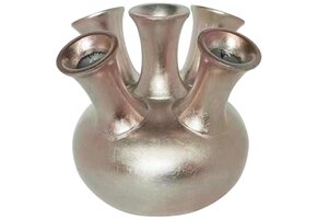 Toetervaas | Koper Bladzilver - D22 H24