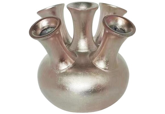 Toetervaas | Koper Bladzilver - D22 H24