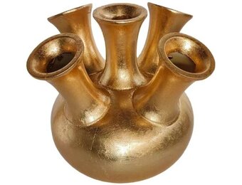 Toetervaas | Goud Bladzilver - D22 H24