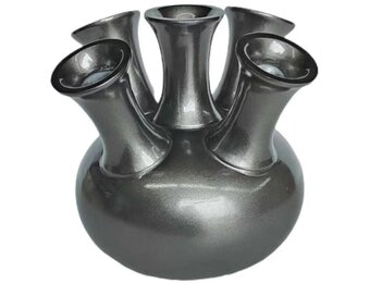 Toetervaas | Smoke grijs - D22 H24