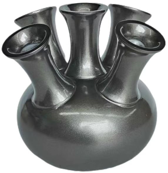 Toetervaas | Smoke grijs - D22 H24