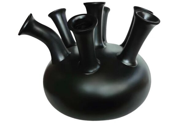 Trompetvaas | Mat Zwart - D40 H38