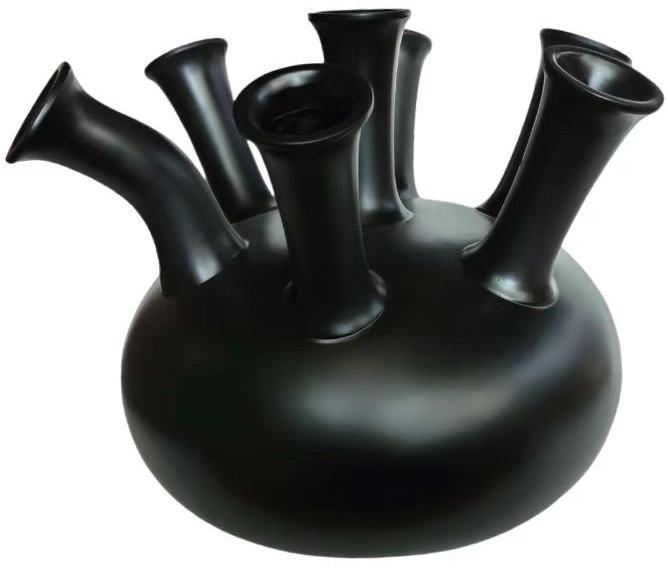 Trompetvaas | Mat Zwart - D40 H38