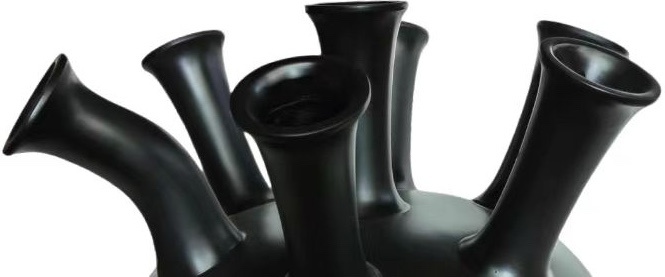 Trompetvaas | Mat Zwart - D40 H38