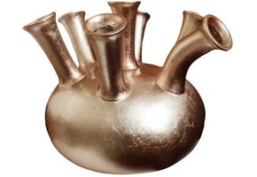 Trompetvaas | Koper Bladzilver - D40 H38