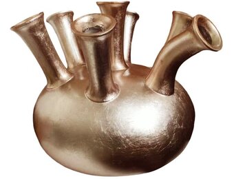 Trompetvaas | Koper Bladzilver - D40 H38