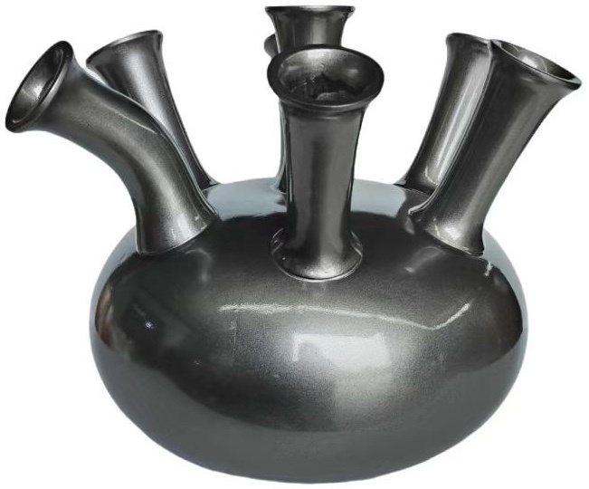 Trompetvaas | Smoke Grijs  - D40 H38