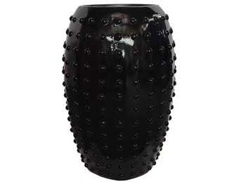 Pot 'Dots' | Glossy Zwart