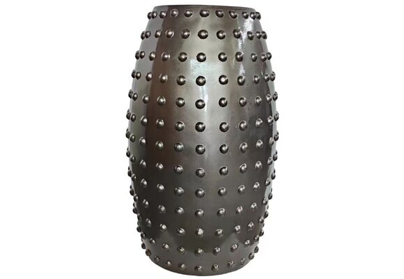 Pot 'Dots' | Glossy Smoke Grijs