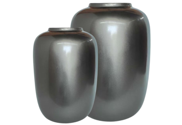 Vaas Nela | Glossy Smoke Grijs