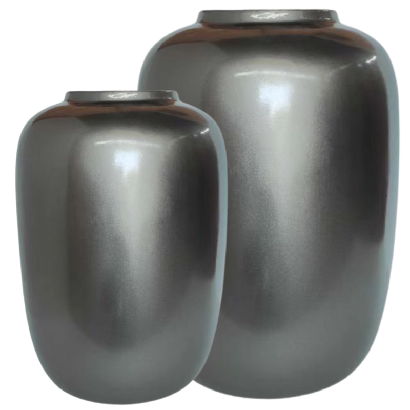 Vaas Nela | Glossy Smoke Grijs