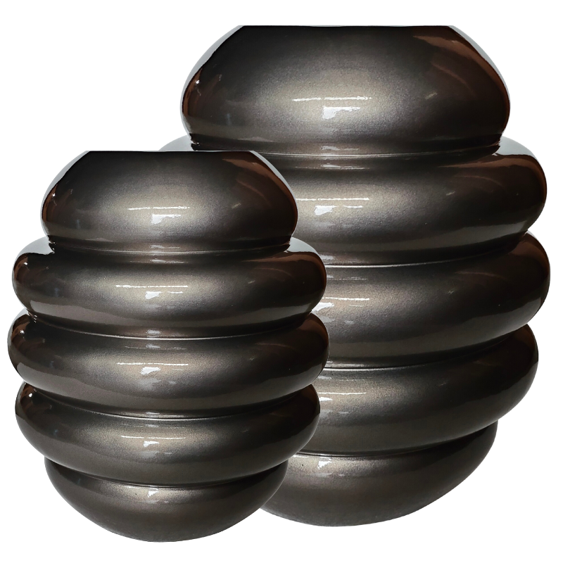 Vaas Beehive | Glossy Smoke Grijs