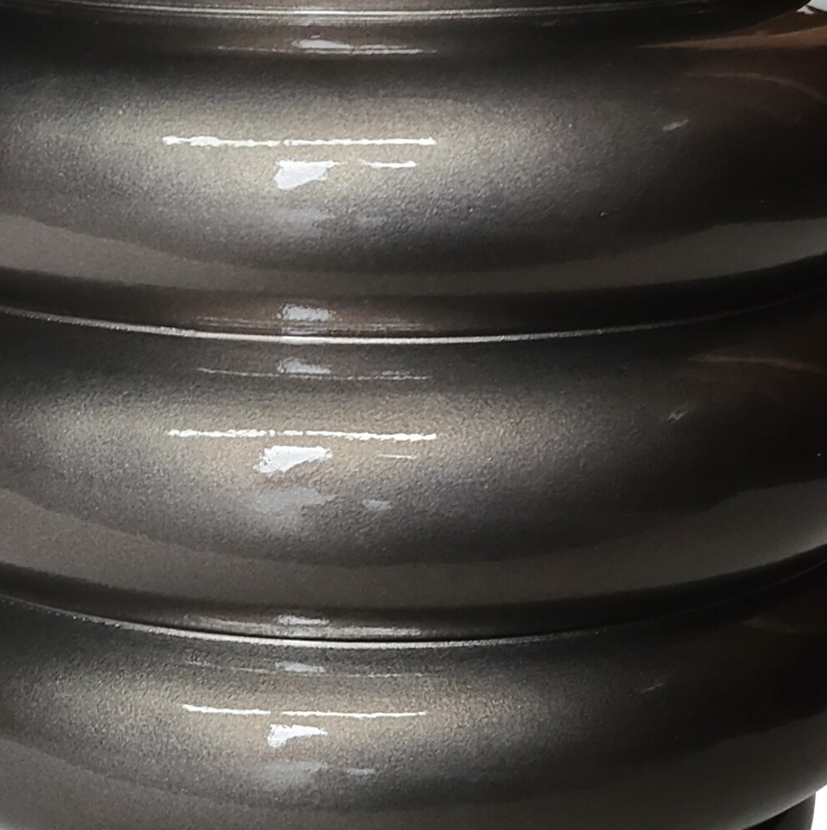 Vaas Beehive | Glossy Smoke Grijs