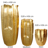 Vaas Fiore |  Gold Bladzilver D40 H90