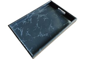 Dienblad Dolce | Zwart Marmer  | Rechthoekig
