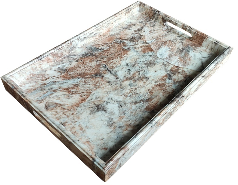 Dienblad Dolce | Bruin Marmer  | Rechthoekig