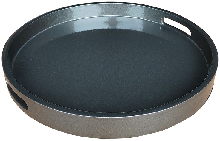 Dienblad Dolce | Smoke grijs  | Rond