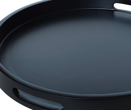 Dienblad Dolce | Mat Zwart  | Rond