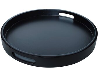 Dienblad Dolce | Mat Zwart  | Rond