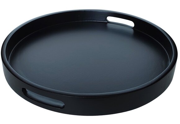 Dienblad Dolce | Mat Zwart  | Rond