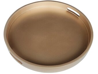 Dienblad Dolce | Mat Goud  | Rond