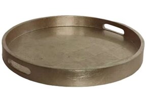 Dienblad Dolce | Koper Bladzilver  | Rond