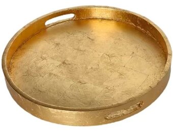 Dienblad Dolce | Goud Bladzilver  | Rond