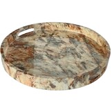Dienblad Dolce | Bruin Marmer  | Rond