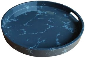 Dienblad Dolce | Zwart Marmer  | Rond