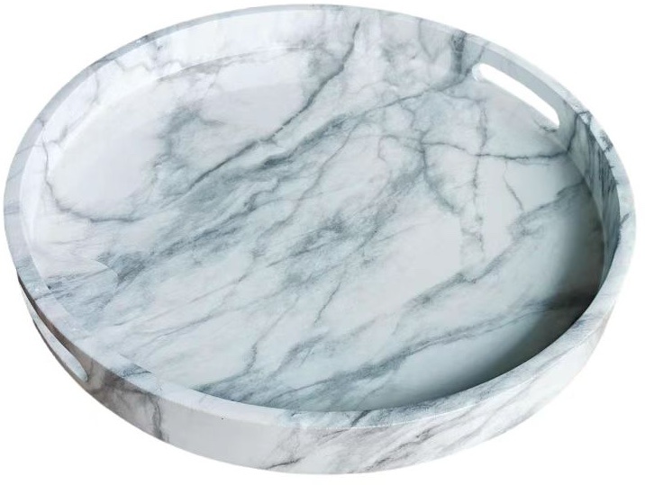 Dienblad Dolce | Wit Marmer | Rond