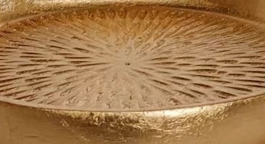 Decoratieschaal Alma | Goud Bladzilver