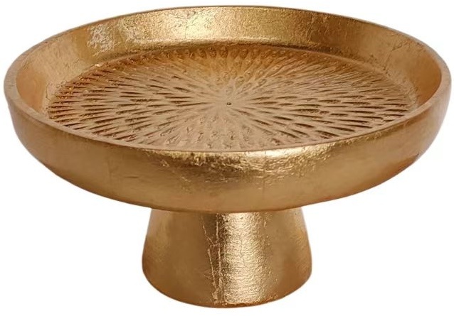 Decoratieschaal Alma | Goud Bladzilver